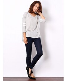 MYSELF ABAHOUSE | ストレッチデニムスキニー1/2(パンツ)