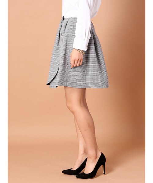 Rouge vif la cle（ルージュヴィフラクレ）の「ラップリバーシブルスカート【予約】【mamagirl秋号P.67掲載】（その他・レディース・ブラック/パーシモン/ビリジアン・34/36/38）」の5枚目の写真