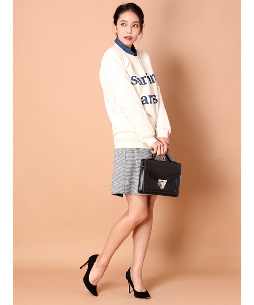 Rouge vif la cle（ルージュヴィフラクレ）の「ラップリバーシブルスカート【予約】【mamagirl秋号P.67掲載】（その他・レディース・ブラック/パーシモン/ビリジアン・34/36/38）」の10枚目の写真