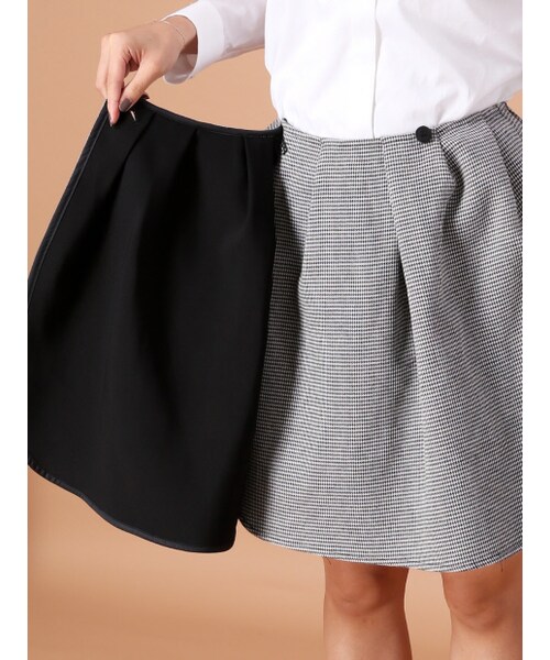 Rouge vif la cle（ルージュヴィフラクレ）の「ラップリバーシブルスカート【予約】【mamagirl秋号P.67掲載】（その他・レディース・ブラック/パーシモン/ビリジアン・34/36/38）」の9枚目の写真