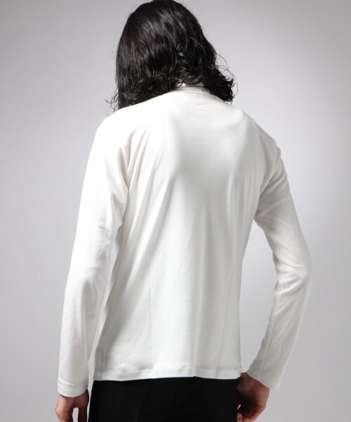 HARE（ハレ）の「タートルネックカットソー（トップス・メンズ・ホワイト×ブラック/オフホワイト/ブラック・S/M）」の5枚目の写真