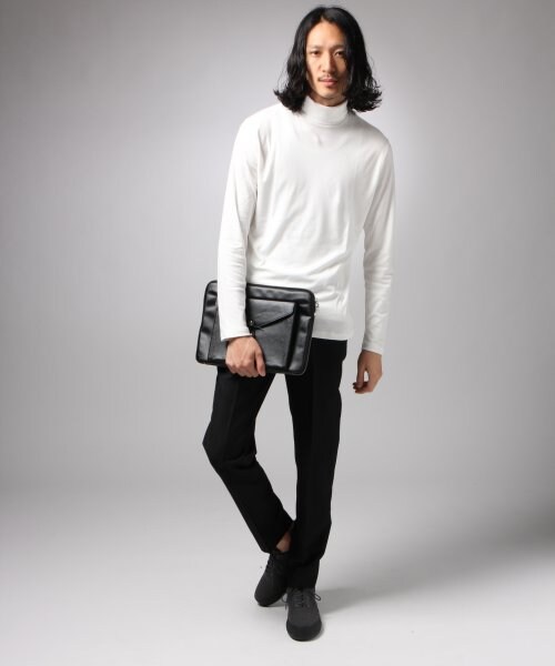 HARE（ハレ）の「タートルネックカットソー（トップス・メンズ・ホワイト×ブラック/オフホワイト/ブラック・S/M）」の13枚目の写真