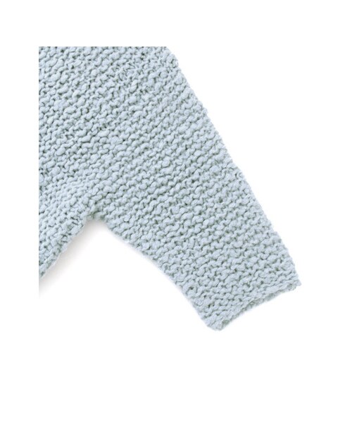 KBF（ケイビーエフ）の「ガーター編みBIGガウン（ジャケット/アウター・レディース・L.GREEN/L.BLUE/OFF・one）」の21枚目の写真