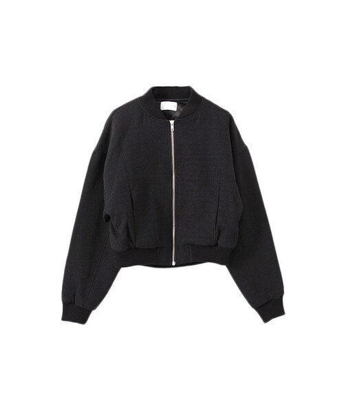 KBF(ケイビーエフ)の「ボンバージャケット(ジャケット/アウター・レディース・OFF/NAVY/BLACK・one)」の1枚目の写真