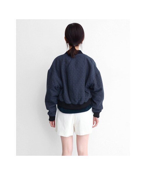 KBF(ケイビーエフ)の「ボンバージャケット(ジャケット/アウター・レディース・OFF/NAVY/BLACK・one)」の8枚目の写真