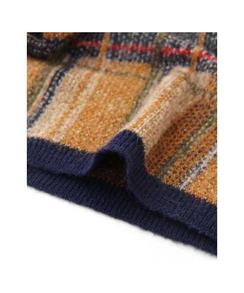 KBF(ケイビーエフ)の「シャギーチェックニットワンピース(ワンピース/ドレス・レディース・BLACK/YELLOW/BLUE・one)」の16枚目の写真