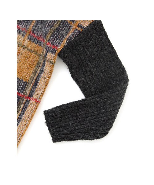 KBF(ケイビーエフ)の「シャギーチェックニットワンピース(ワンピース/ドレス・レディース・BLACK/YELLOW/BLUE・one)」の15枚目の写真