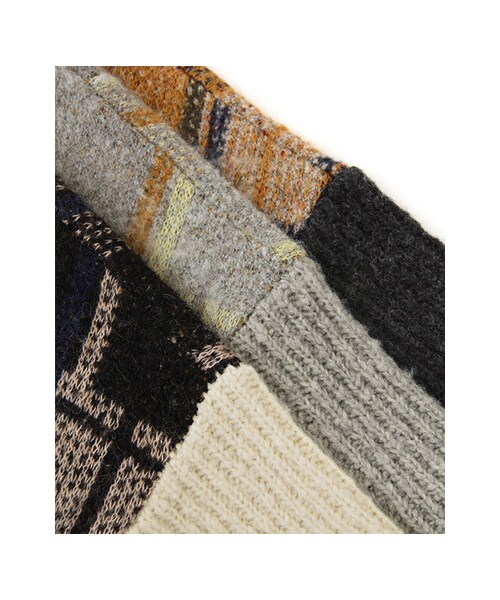 KBF(ケイビーエフ)の「シャギーチェックニットワンピース(ワンピース/ドレス・レディース・BLACK/YELLOW/BLUE・one)」の17枚目の写真