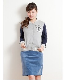 earth music&ecology | 〈サイズコンシェルジュ〉スヌーピー★earthスタジャン(ジャケット/アウター)