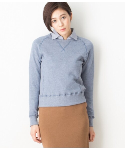 LE JUN（ルジュン）の「【先行予約】ソフトエアウラケラグランスウェット（Ｔシャツ/カットソー・レディース・グレー/ブルー系・F）」の2枚目の写真