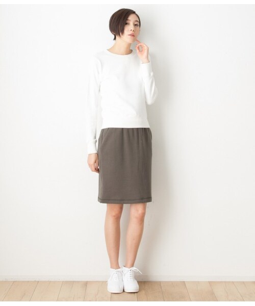 LE JUN（ルジュン）の「【先行予約】ソフトエアウラケラグランスウェット（Ｔシャツ/カットソー・レディース・グレー/ブルー系・F）」の10枚目の写真