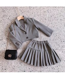 no brand（ノーブランド）の「jacket & pleats skirt（ロンパース）」