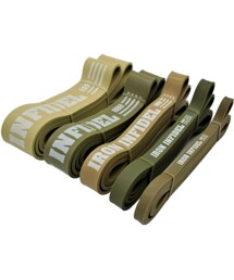 no brand（ノーブランド）の「Iron Infidel ホームジム用 最高負荷 ゴムチューブ5本セット 20lbs~150lbs（9㎏~68㎏）（シャツ/ブラウス）」