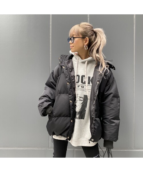 no brand（ノーブランド）の「中綿ブルゾン｢けつメル｣（ブルゾン・レディース・その他）」の3枚目の写真