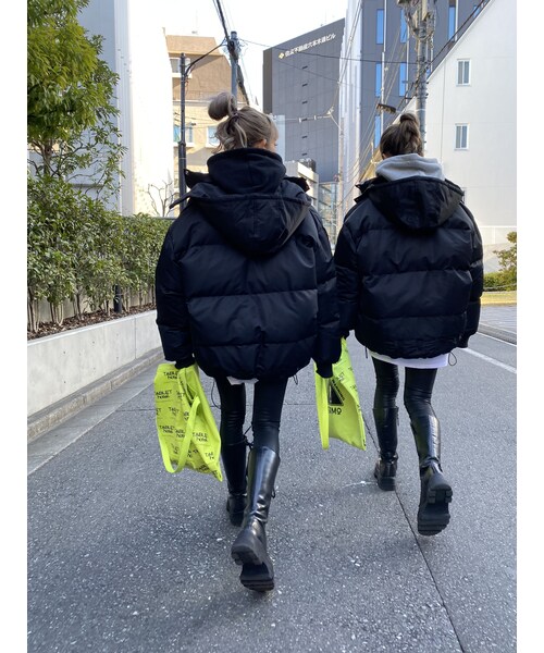 no brand（ノーブランド）の「中綿ブルゾン｢けつメル｣（ブルゾン・レディース・その他）」の2枚目の写真