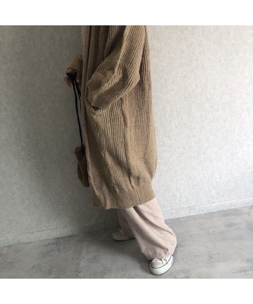 copine（コピン）の「もたっと袖！ケーブル編みニットカーディガン(2color)（ニット/セーター・レディース・その他）」の7枚目の写真