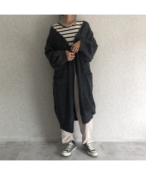 copine（コピン）の「もたっと袖！ケーブル編みニットカーディガン(2color)（ニット/セーター・レディース・その他）」の8枚目の写真