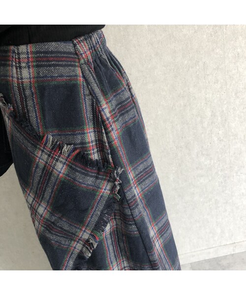 copine（コピン）の「ウエストゴム！巻きスカート風チェック柄ロングスカート (2color)（スカート・レディース・その他）」の13枚目の写真