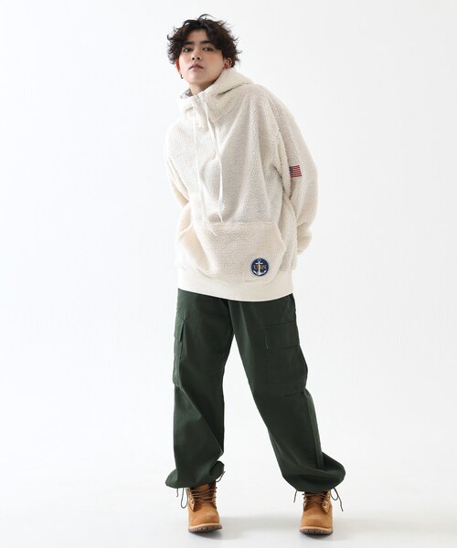 BOYSHE（ボーイシー）の「プルオーバーシープボアアノラックパーカー　クリーム（パーカー・レディース・その他）」の4枚目の写真