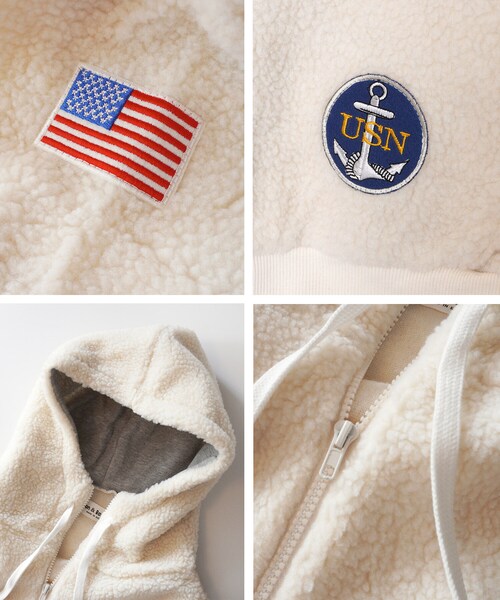 BOYSHE（ボーイシー）の「プルオーバーシープボアアノラックパーカー　クリーム（パーカー・レディース・その他）」の15枚目の写真