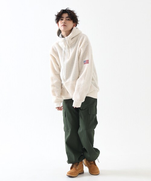 BOYSHE（ボーイシー）の「プルオーバーシープボアアノラックパーカー　クリーム（パーカー・レディース・その他）」の5枚目の写真