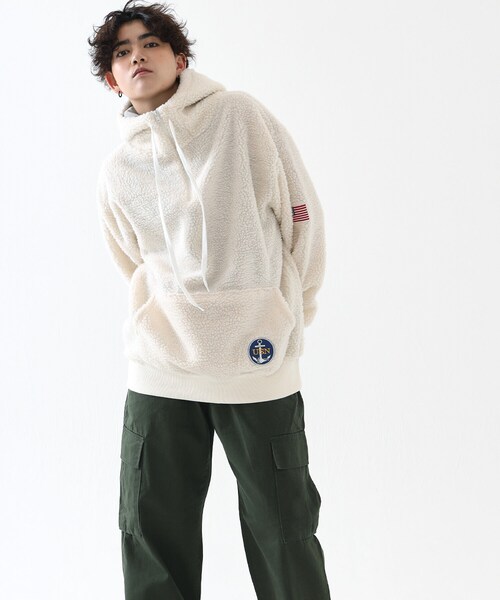 BOYSHE（ボーイシー）の「プルオーバーシープボアアノラックパーカー　クリーム（パーカー・レディース・その他）」の7枚目の写真