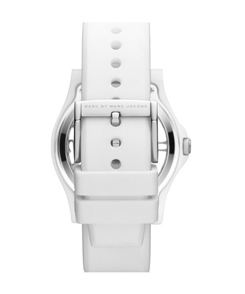 MARC BY MARC JACOBS 'Henry Skeleton' Silicone Strap Watch, 41mm