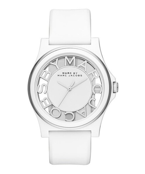 MARC BY MARC JACOBS 'Henry Skeleton' Silicone Strap Watch, 41mm