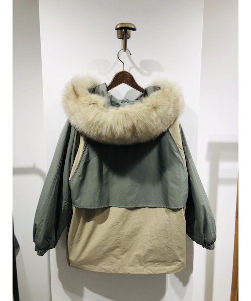 no brand（ノーブランド）の「ラクーンファー裏ボアコート（ポリーヌ