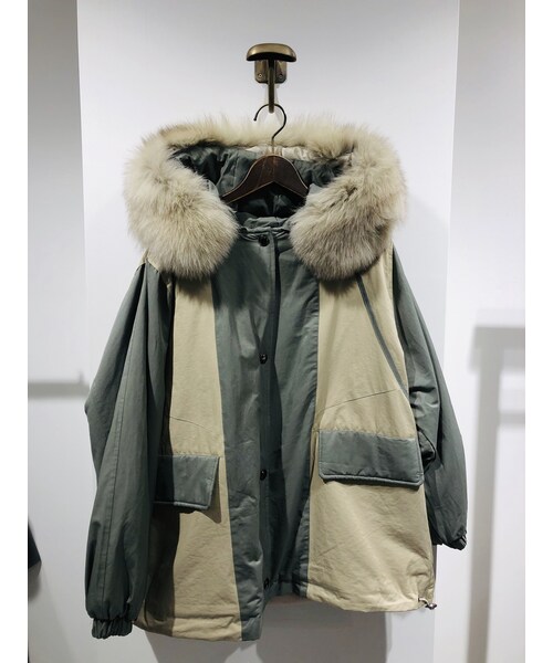 no brand（ノーブランド）の「ラクーンファー裏ボアコート（ポリーヌ