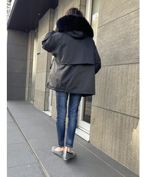 no brand（ノーブランド）の「ラクーンファー裏ボアコート（ポリーヌ