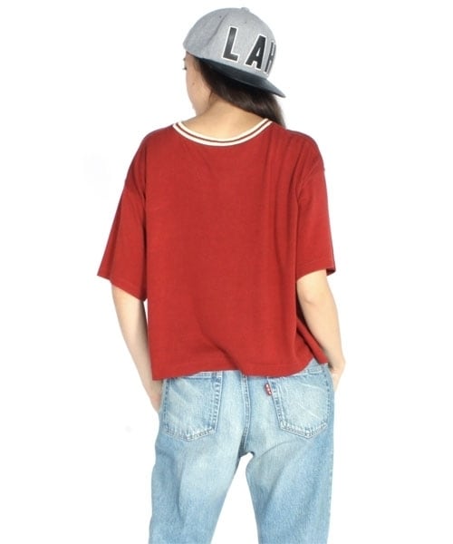 RNA（アールエヌエー）の「SCHOOL girlプルオーバー（トップス・レディース・ホワイトベース/ネイビーベース/レッドベース・M）」の5枚目の写真