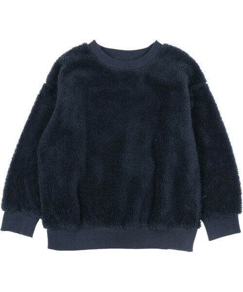 T>>2（ティーツー）の「ボアトレーナー（スウェット・キッズ・01.ベージュ/02.キャメル/03.ピンク/04.グリーン/05.ネイビー/06.グレー・90-150）」の5枚目の写真