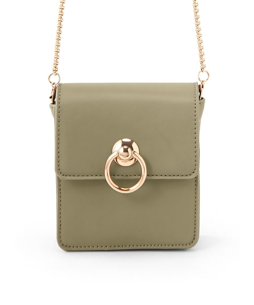 GRL（グレイル）の「2Wayチェーンショルダーミニバッグ（ショルダーバッグ・レディース・ブラウン/モカ/アイボリー/ベージュ/オフホワイト/カーキ/ボルドー/グリーン/ブラック/ライトグリーン/ブルー/ピンク・F）」の7枚目の写真