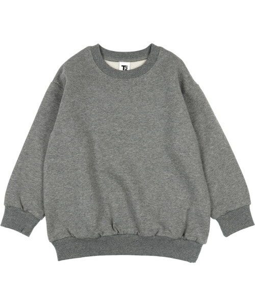 T>>2（ティーツー）の「裏起毛トレーナー（スウェット・レディース・02.パープル/01.ベージュ/03.杢グレー/04.ブラウン/05.スミクロ/06.ブラック・80-150/M(ママサイズ)/L(パパサイズ)）」の4枚目の写真