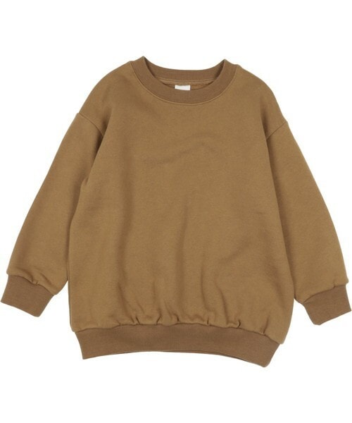 T>>2（ティーツー）の「裏起毛トレーナー（スウェット・レディース・02.パープル/01.ベージュ/03.杢グレー/04.ブラウン/05.スミクロ/06.ブラック・80-150/M(ママサイズ)/L(パパサイズ)）」の5枚目の写真