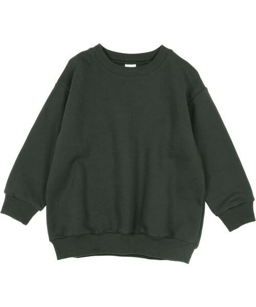 T>>2（ティーツー）の「裏起毛トレーナー（スウェット・レディース・02.パープル/01.ベージュ/03.杢グレー/04.ブラウン/05.スミクロ/06.ブラック・80-150/M(ママサイズ)/L(パパサイズ)）」の2枚目の写真