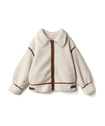 GRL | レザーパイピングステンカラーボアジャケット(その他アウター)