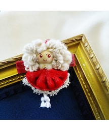 Handmade（ハンドメイド）の「サンタちゃんクリップ（ヘアゴム・キッズ）」