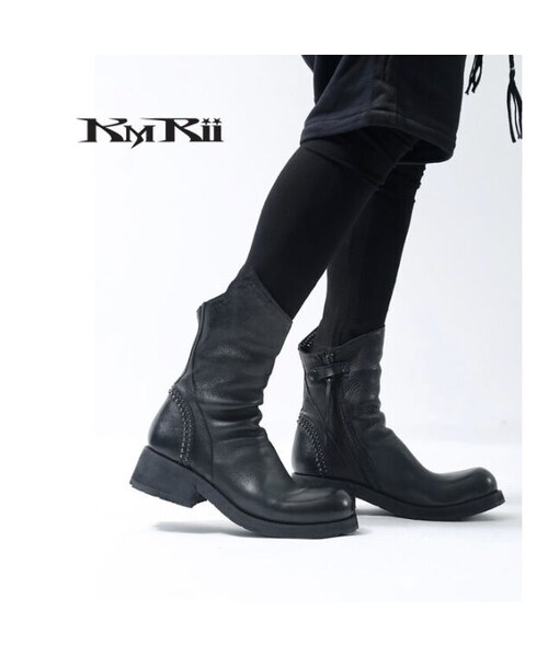 KMRii（ケムリ）の「KMRii ・ケムリ・CRUSH SHORT BOOTS・ショート