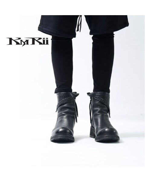 KMRii（ケムリ）の「KMRii ・ケムリ・CRUSH SHORT BOOTS・ショート 