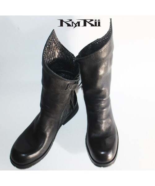 KMRii（ケムリ）の「KMRii ・ケムリ・CRUSH SHORT BOOTS・ショート 