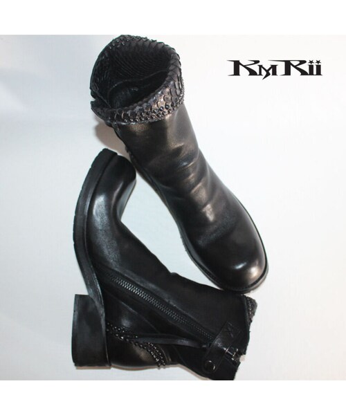 KMRii（ケムリ）の「KMRii ・ケムリ・CRUSH SHORT BOOTS・ショート