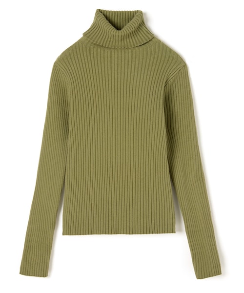 GRL（グレイル）の「タートルネックリブニットトップス（ニット/セーター・レディース・オフホワイト/オフベージュ/モカ/ブラック/グリーン/ロイヤルブルー/パープル/モカブラウン/ボルドー/ラベンダー/ブルー/イエロー・M）」の6枚目の写真