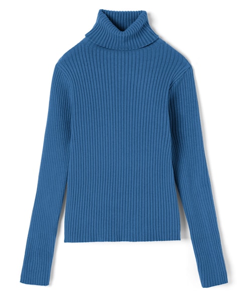 GRL（グレイル）の「タートルネックリブニットトップス（ニット/セーター・レディース・オフホワイト/オフベージュ/モカ/ブラック/グリーン/ロイヤルブルー/パープル/モカブラウン/ボルドー/ラベンダー/ブルー/イエロー・M）」の7枚目の写真