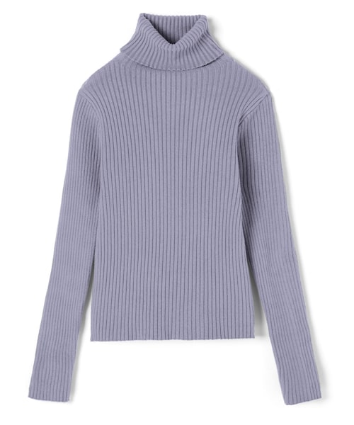 GRL（グレイル）の「タートルネックリブニットトップス（ニット/セーター・レディース・オフホワイト/オフベージュ/モカ/ブラック/グリーン/ロイヤルブルー/パープル/モカブラウン/ボルドー/ラベンダー/ブルー/イエロー・M）」の8枚目の写真