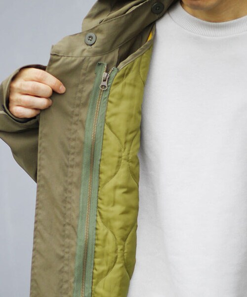 Leyline（レイライン）の「M-65 city mods coat｜Khaki（モッズコート・レディース・グリーン・Free）」の12枚目の写真