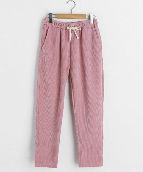 DHOLIC（ディーホリック）の「コーデュロイイージーパンツ（その他パンツ・レディース・ホワイト/グリーン/ブラウン/ブラック/ピンク・FREE）」の5枚目の写真
