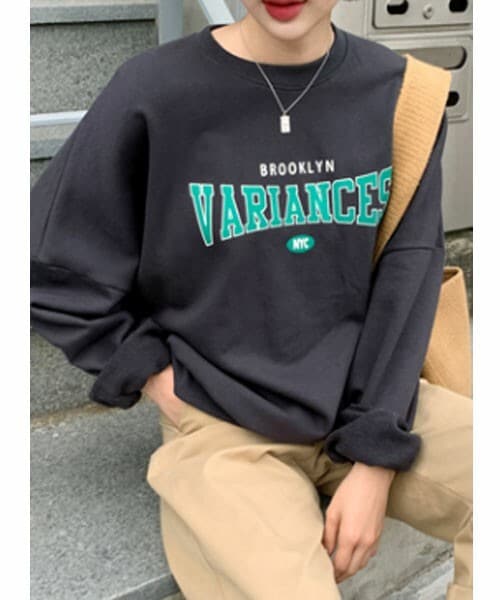 DHOLIC STYLE（ディーホリックスタイル）の「[66girls]NYCロゴスウェット（スウェット・レディース・グレー/ブラック/ホワイト/ブルー・FREE）」の3枚目の写真