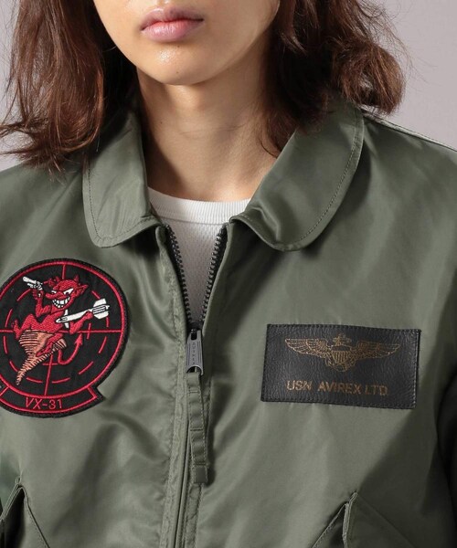 AVIREX（アヴィレックス）の「CWU 36P VX-31（ジャケット/アウター・メンズ・BLACK/SAGE・M, L, XL, XXL, F）」の5枚目の写真